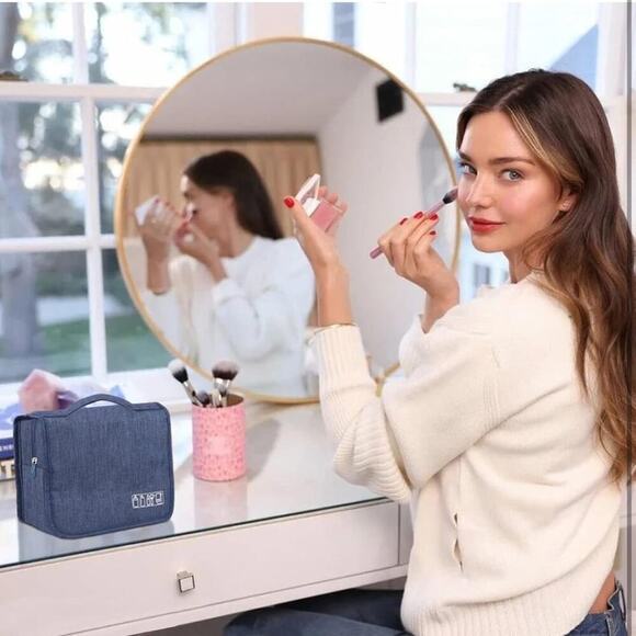 Travel Toiletry Bag Hanging Toiletry Bag Water-Resistant， Makeup Cosmetic Bag - Picture 9 of 9